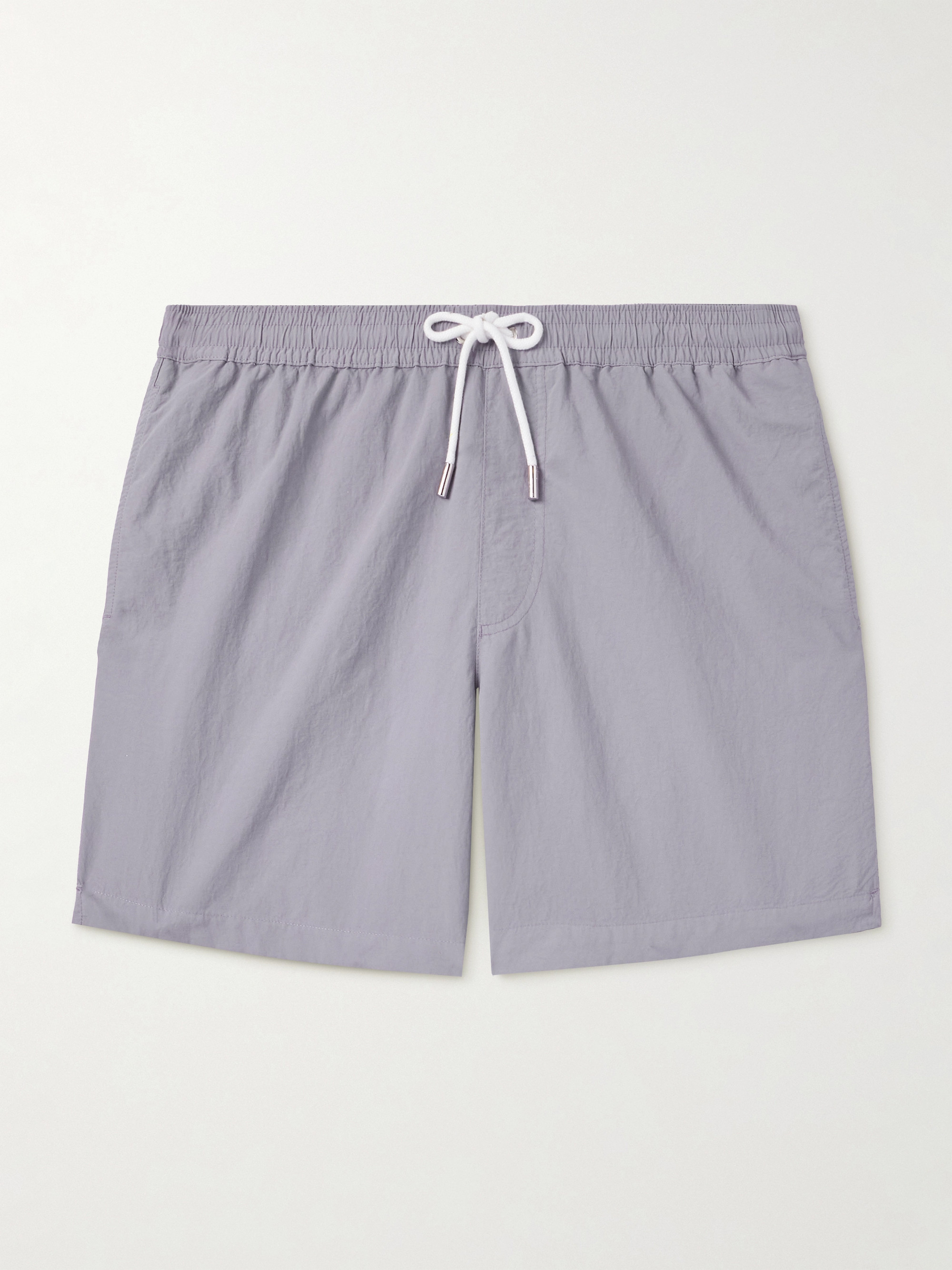 Straight-Leg Mid-Length Garment-Dyed Swim Shorts - Image 1