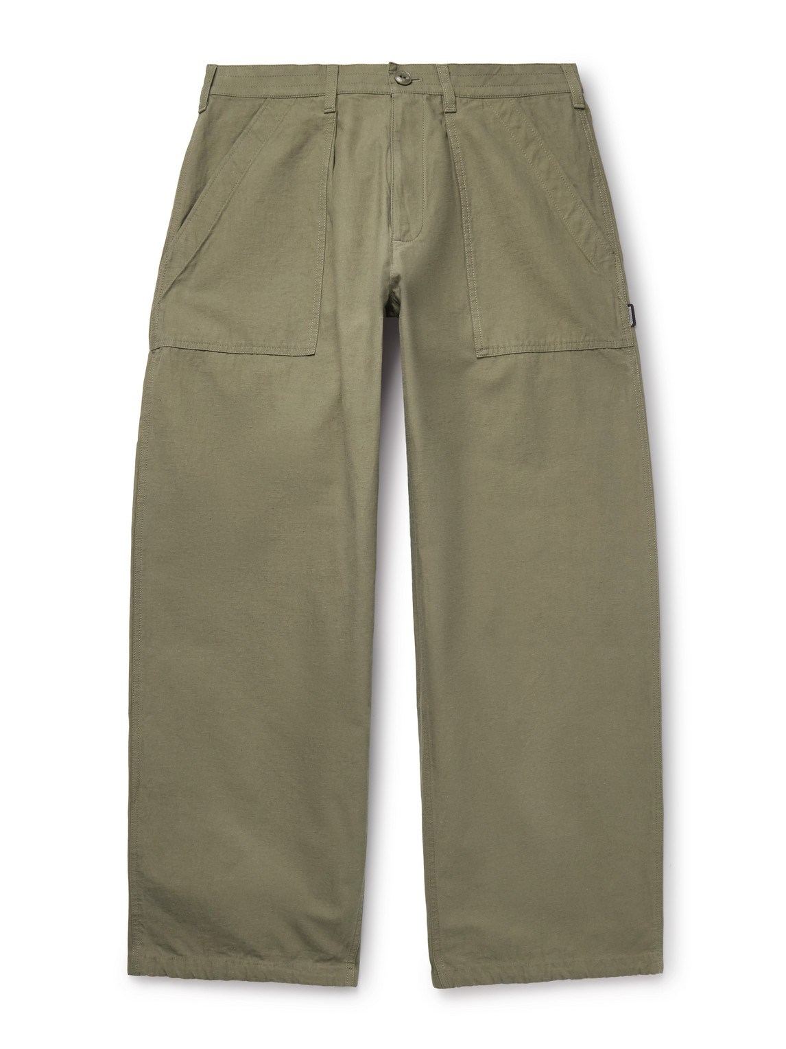 Baker Wide-Leg Cotton and Linen-Blend Trousers