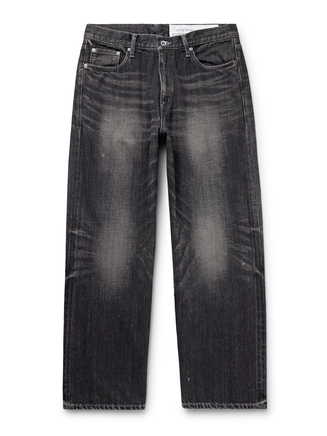 Neighborhood Straight-leg Selvedge Jeans In Black