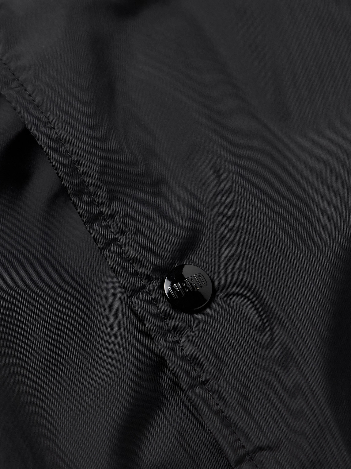 Shop Neighborhood Logo-print Shell Jacket In Black