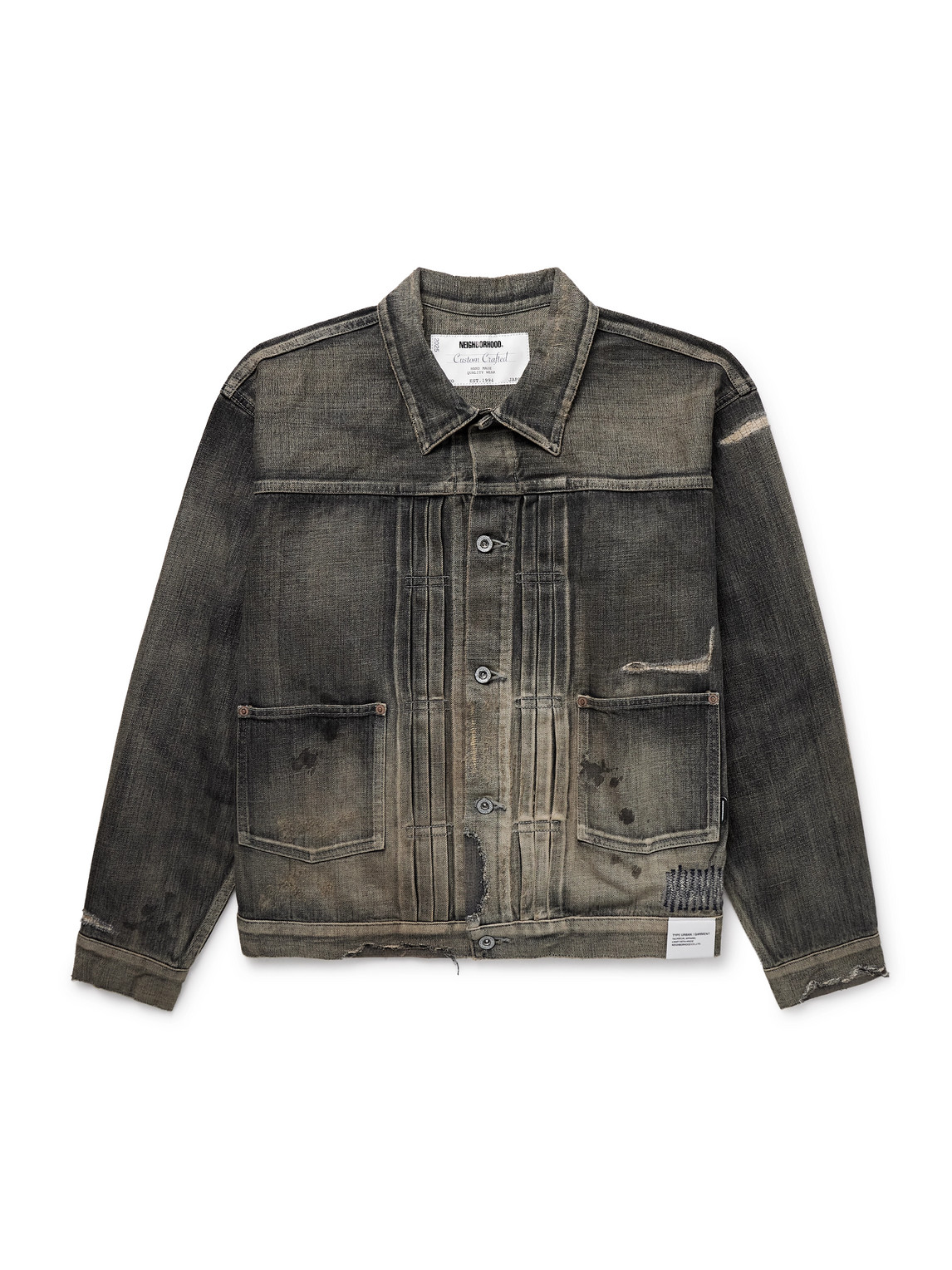 Neighborhood Savage Type-1 Denim Jacket In Black