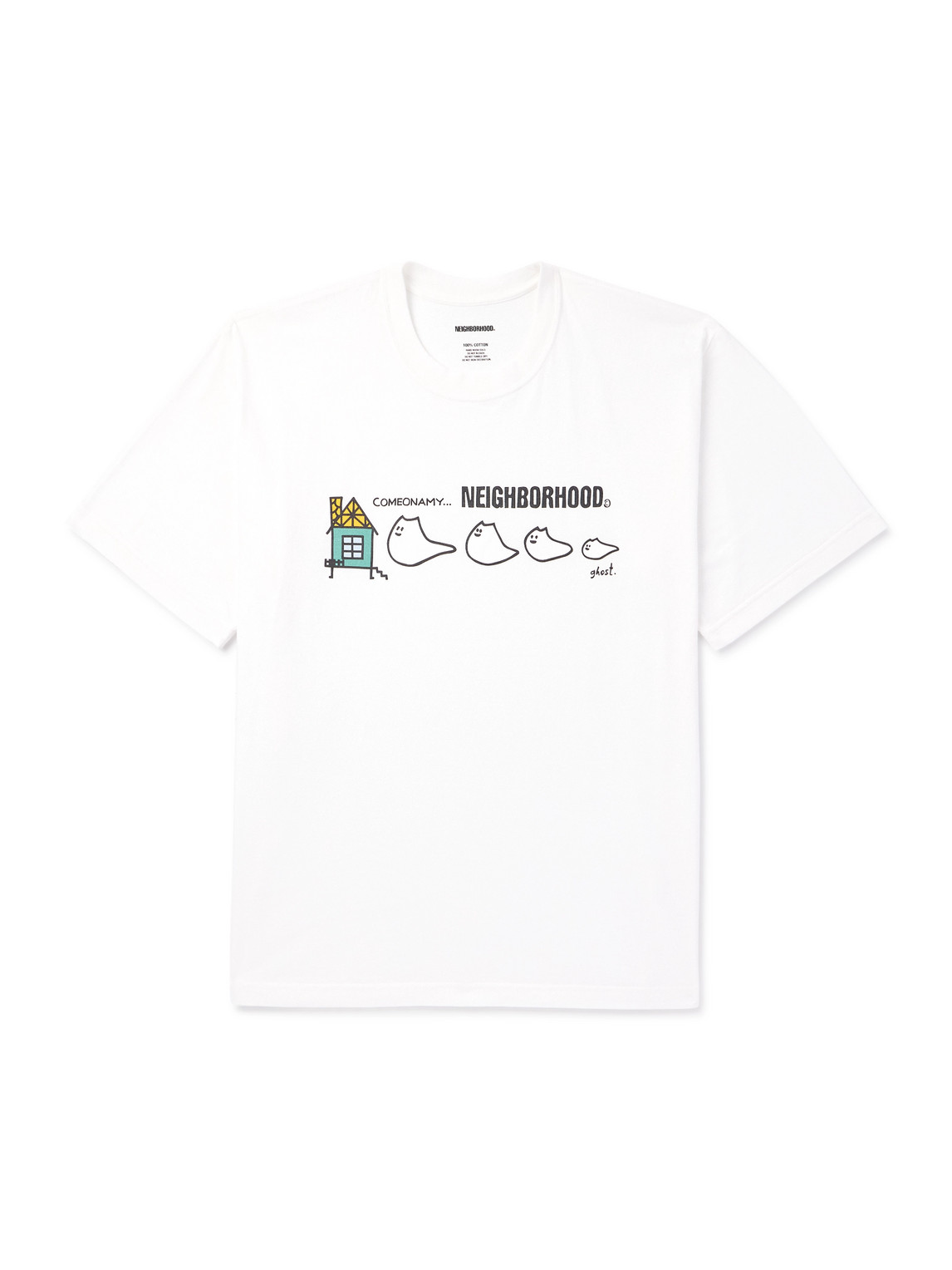 Neighborhood Printed Cotton-jersey T-shirt