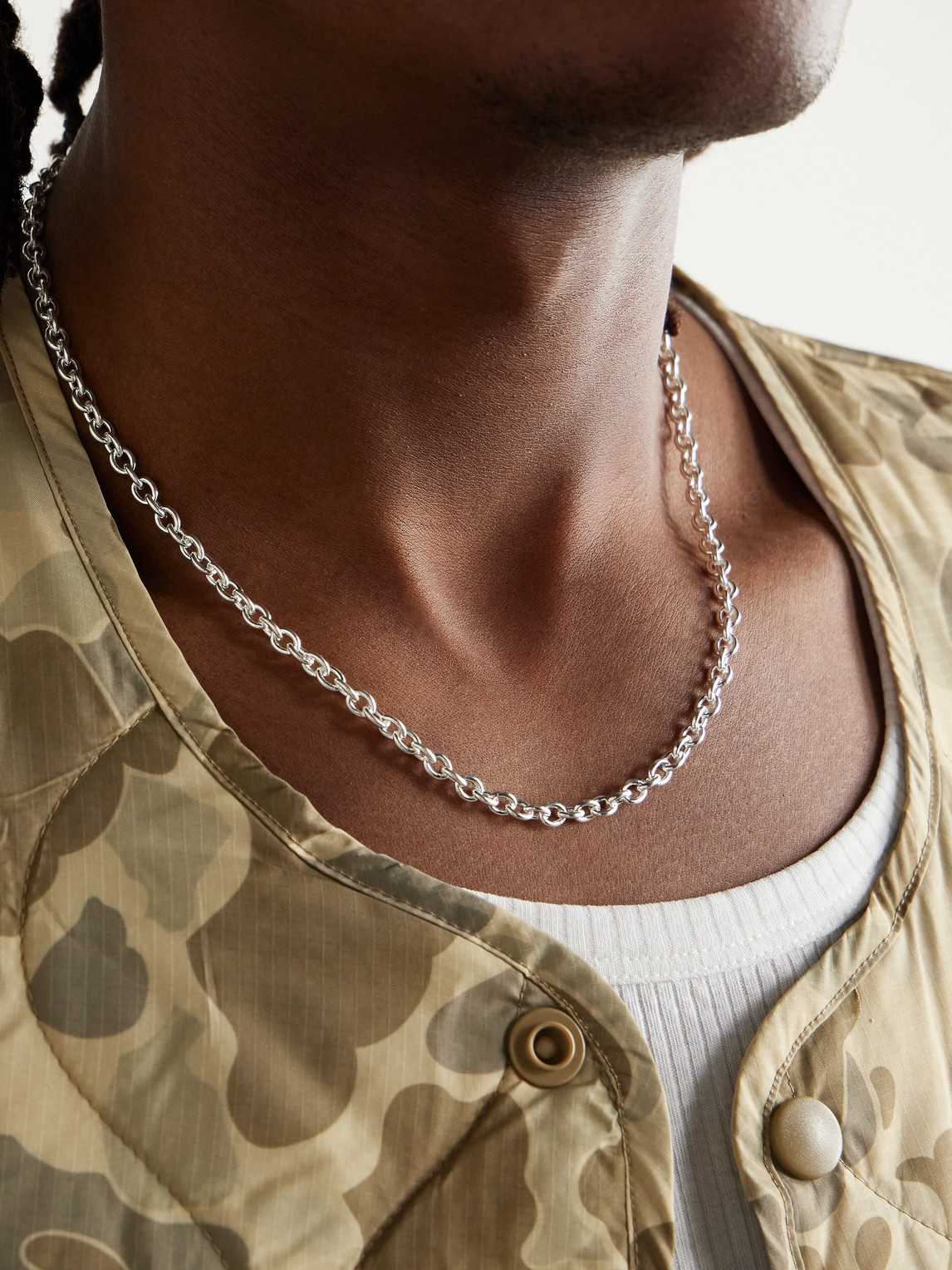 Neighborhood Silver-tone Necklace In Silver
