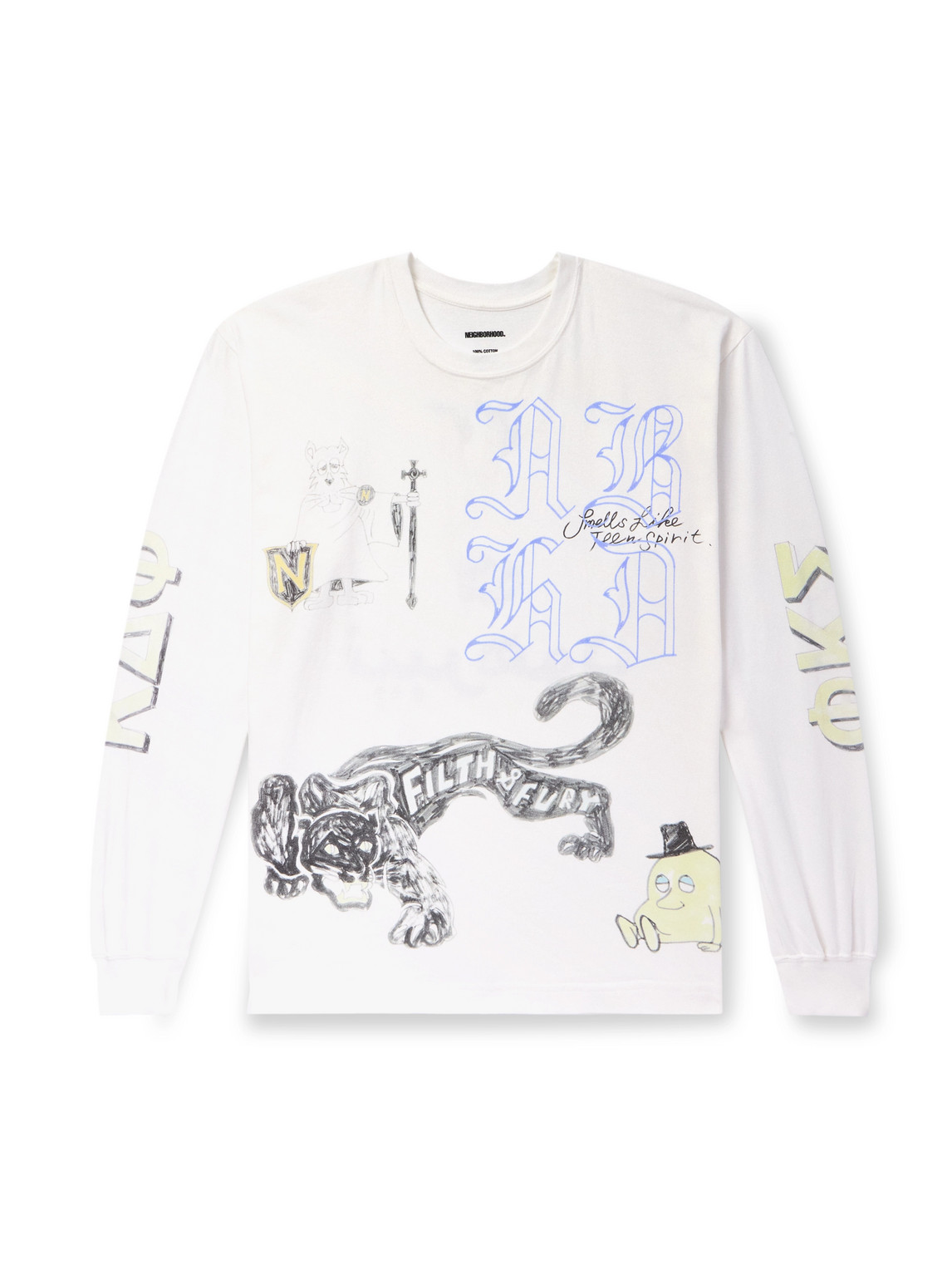 Neighborhood Printed Cotton-jersey T-shirt