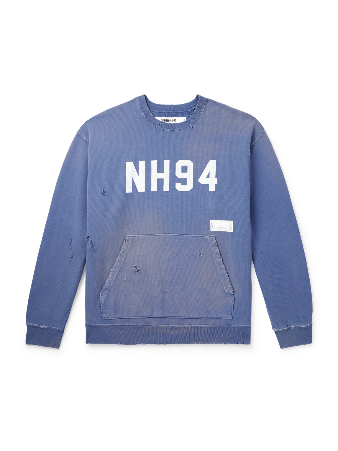 Savage Printed Distressed Cotton-Jersey Sweatshirt