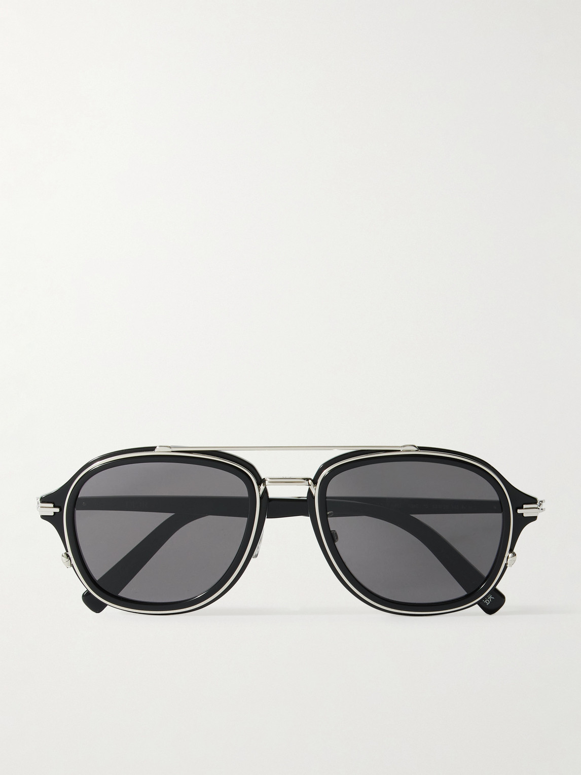DIOR Eyewear DiorBlacksuit A4U Aviator-Style Acetate and Silver-Tone Sunglasses - Men