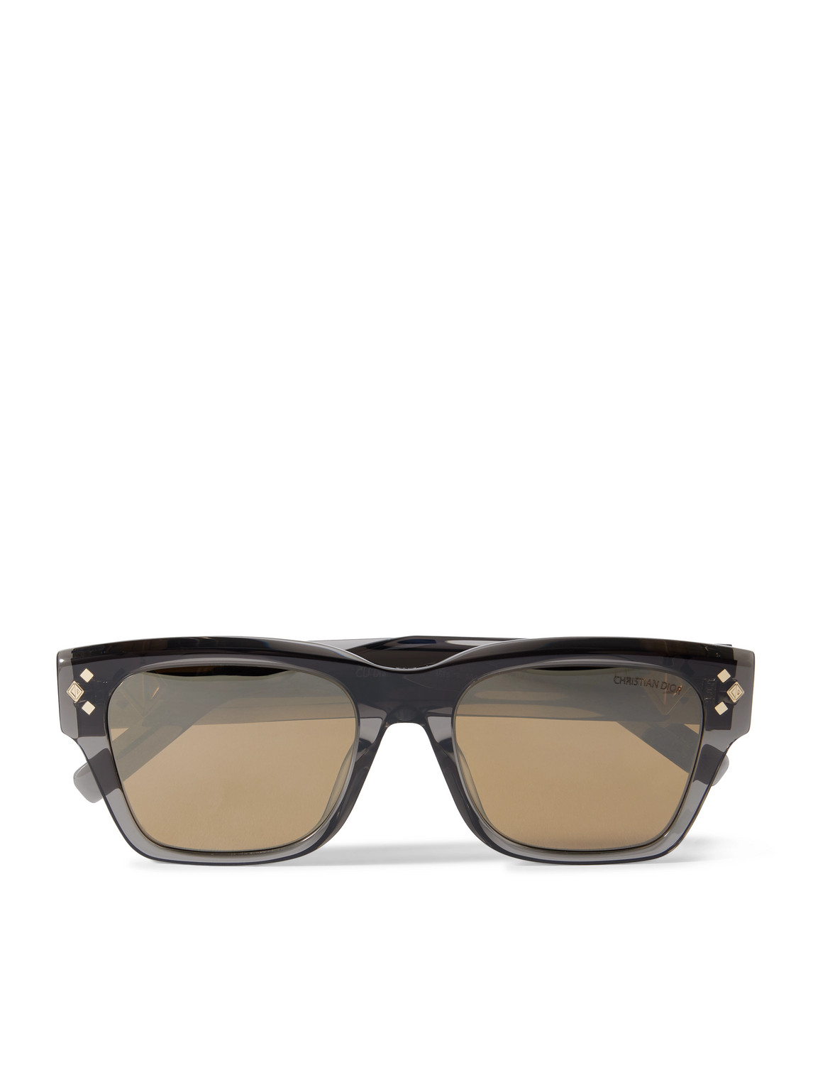 Dior Cd Diamond S2i D-frame Acetate And Silver-tone Sunglasses In Gray