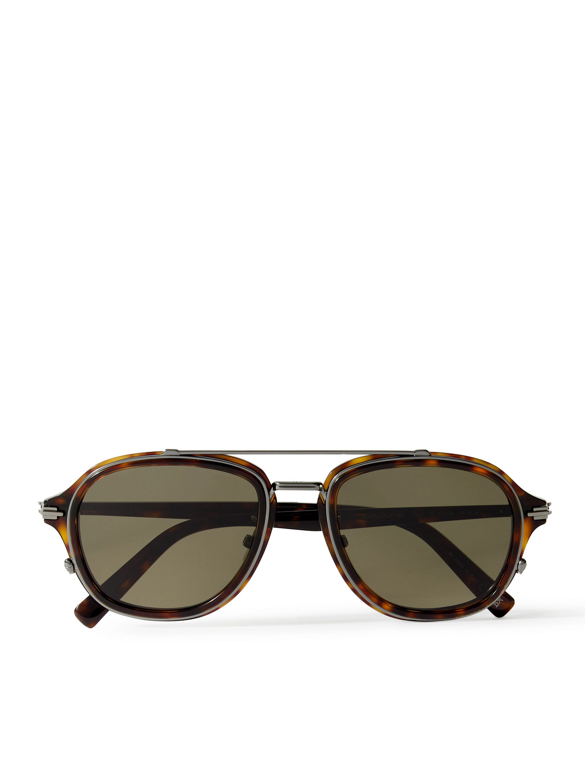 Dior Blacksuit A4u Aviator-style Tortoiseshell Acetate And Silver-tone Sunglasses