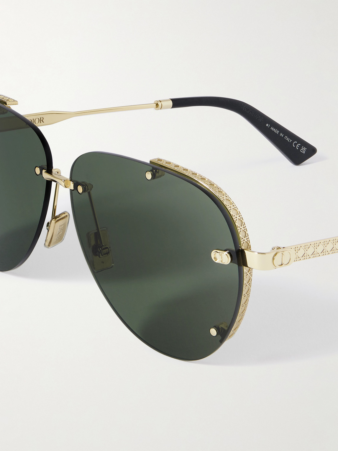 Dior Aviator Sunglasses In Gold