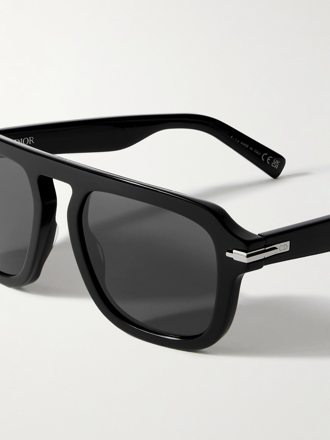 Dior Blacksuit S15i Aviator-style Acetate Sunglasses In Black