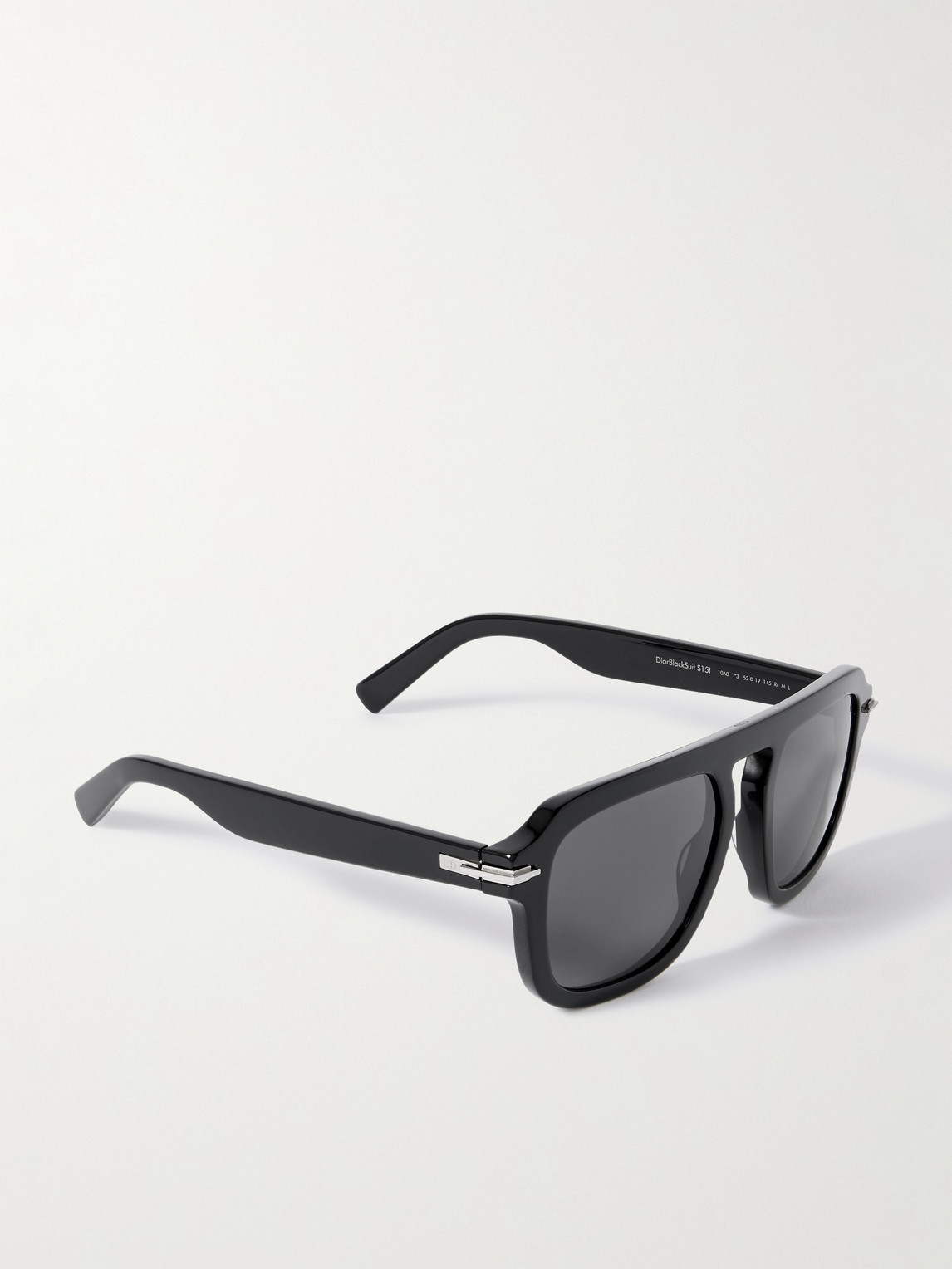Dior Blacksuit S15i Aviator-style Acetate Sunglasses In Black