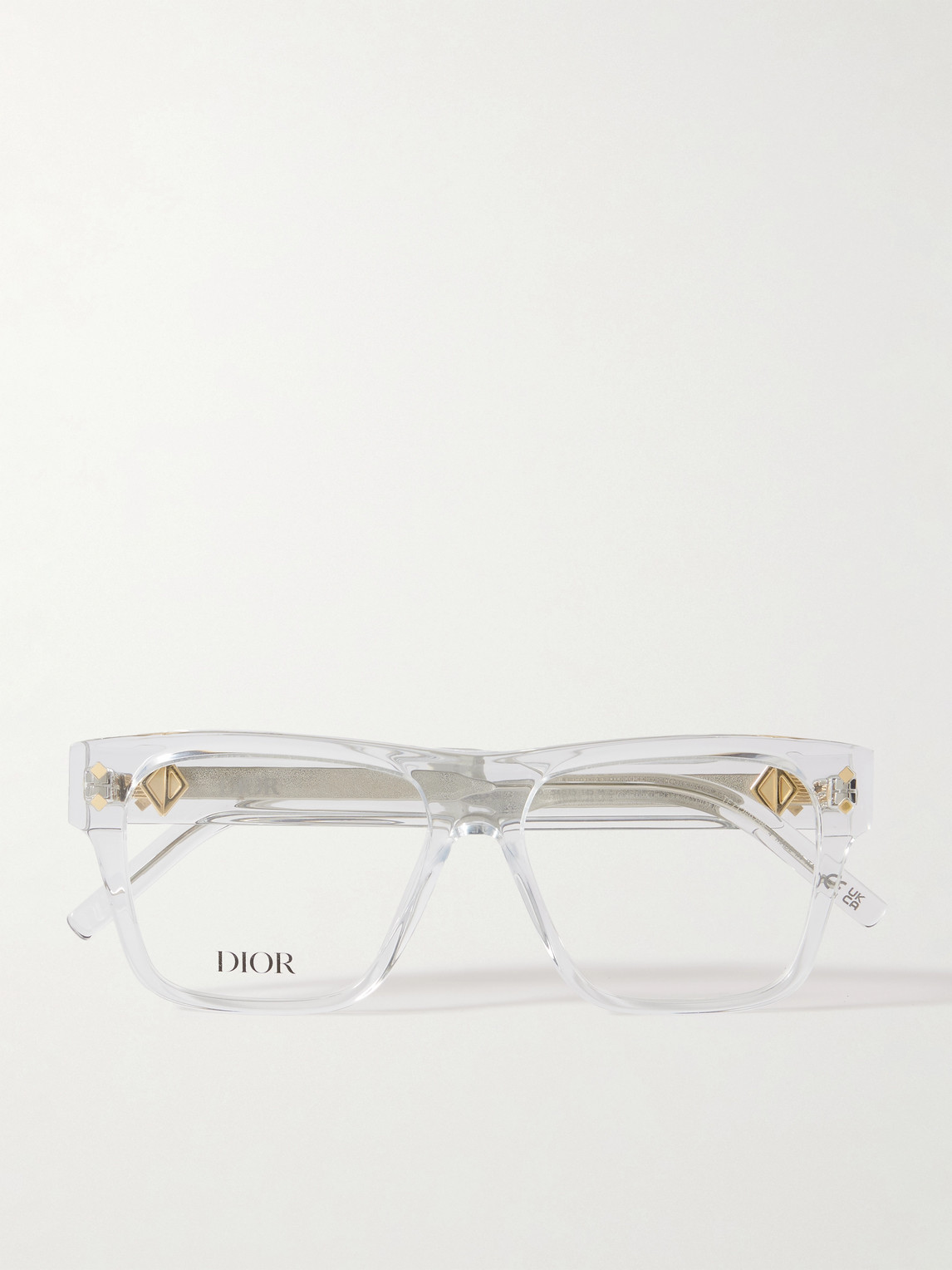 Dior Cd Diamond S6i Square-frame Acetate Optical Glasses In Colorless