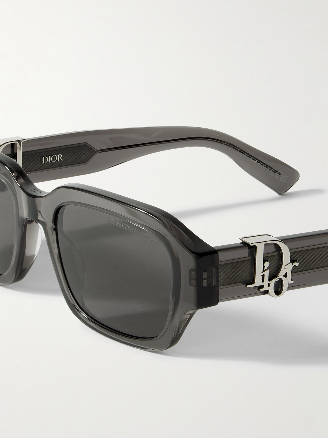 Dior Oblique S2i Square-frame Acetate Sunglasses In Black