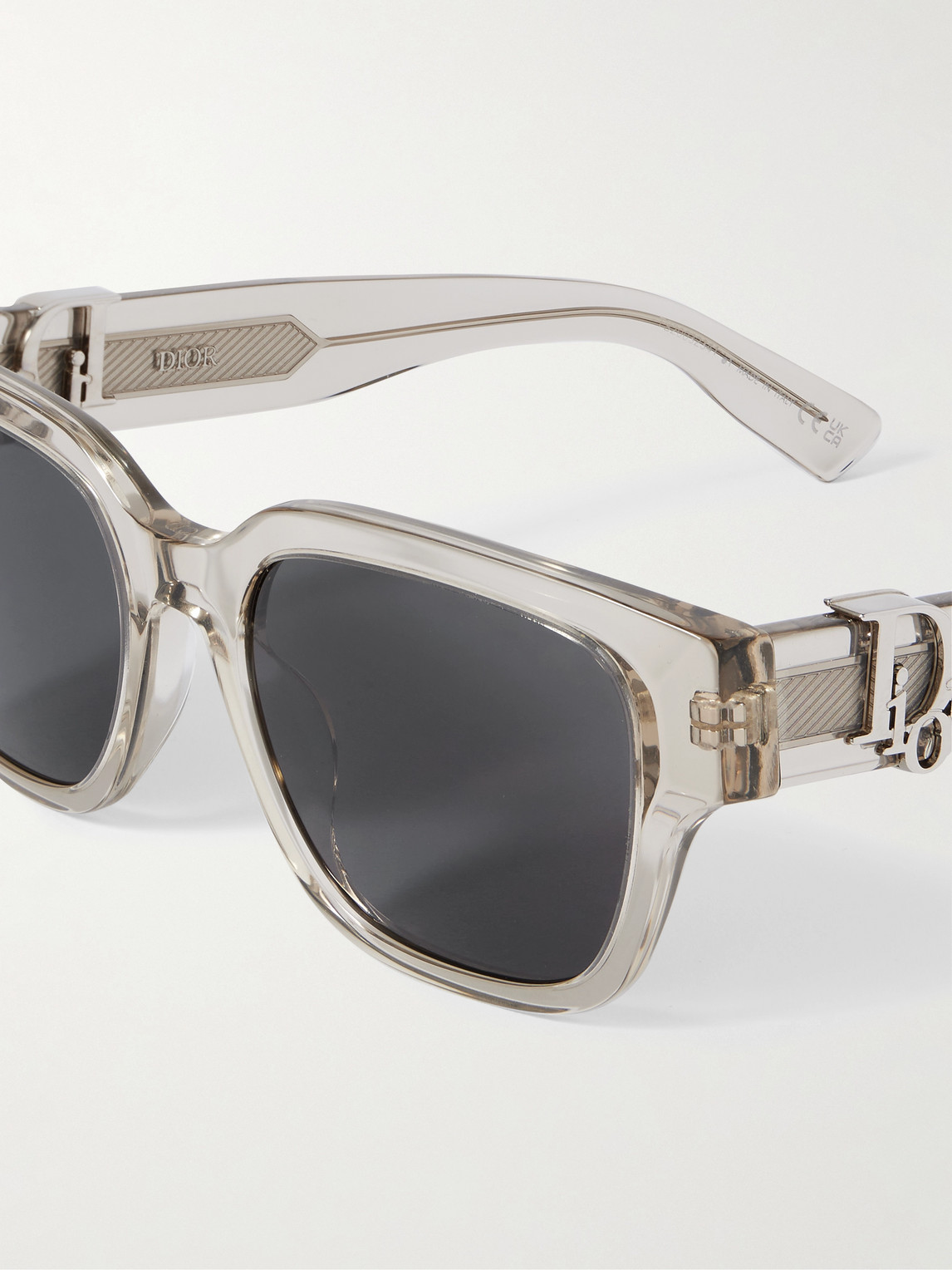 Dior Oblique S1i Square-frame Acetate Sunglasses In Brown