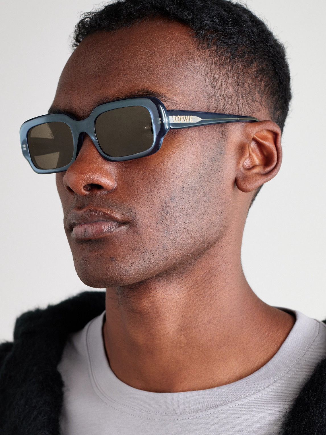 Loewe Square-frame Acetate Sunglasses In Blue