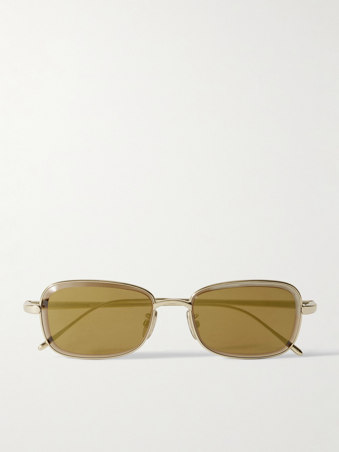 Loewe Square-frame Gold-tone Sunglasses