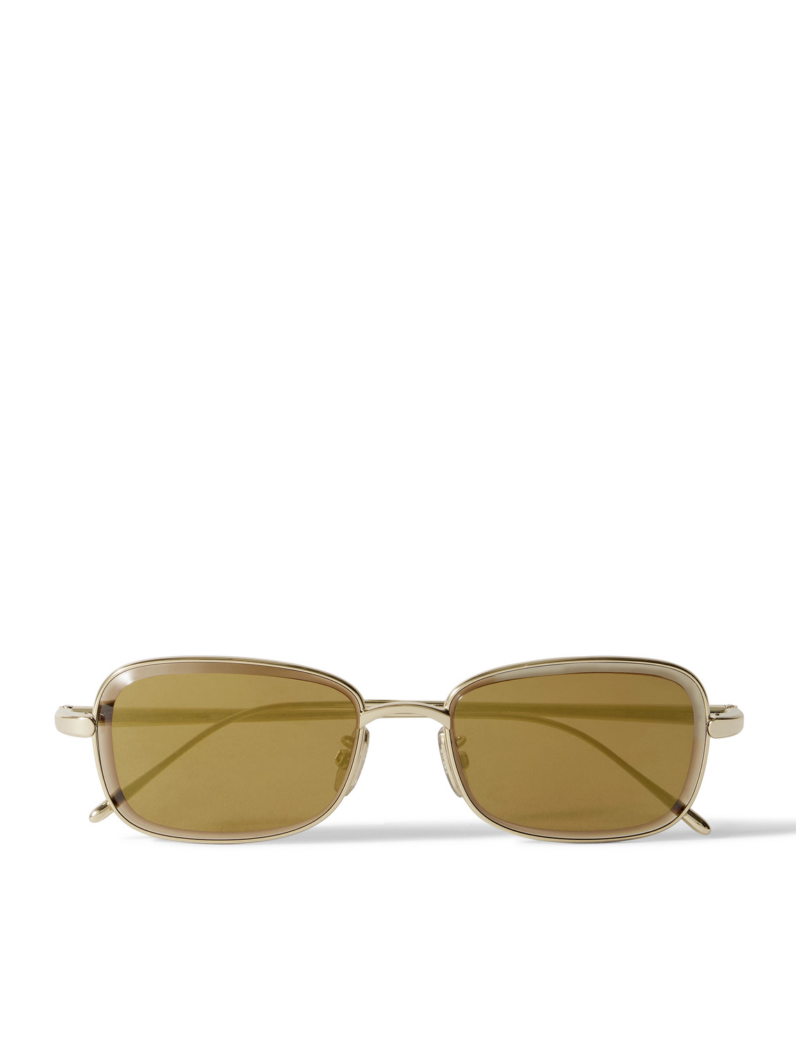 Loewe Square-frame Gold-tone Sunglasses