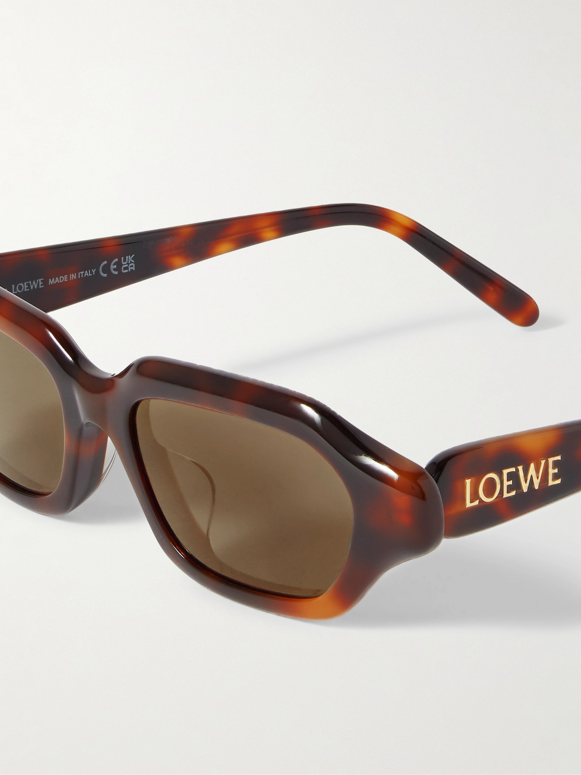 Loewe Square-frame Tortoiseshell Acetate Sunglasses In Tortoiseshell