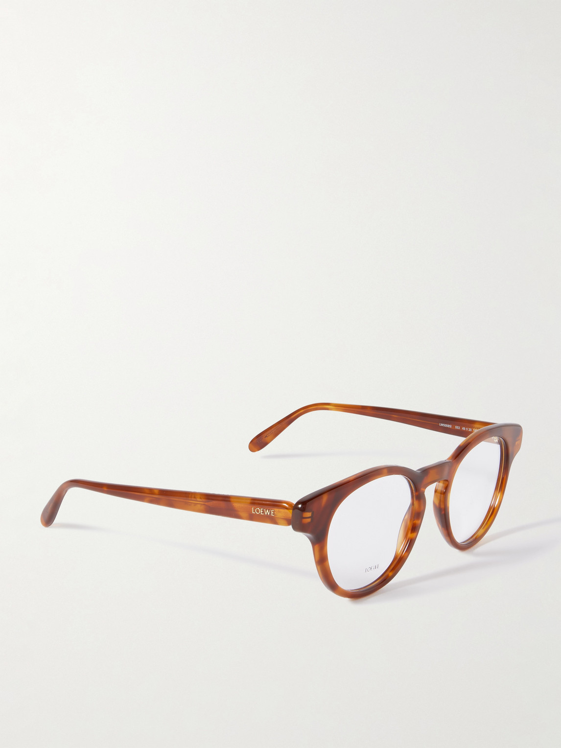 Loewe Round-frame Tortoiseshell Acetate Optical Glasses In Tortoiseshell