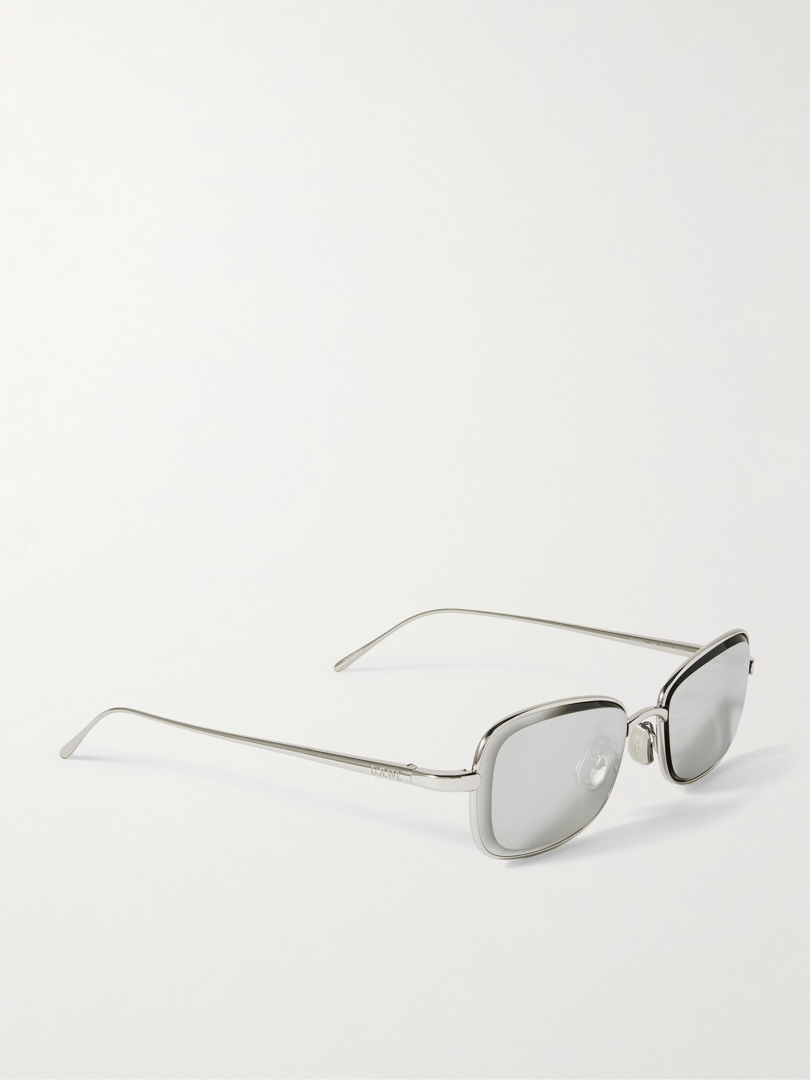 Loewe Square-frame Silver-tone Sunglasses In Silver