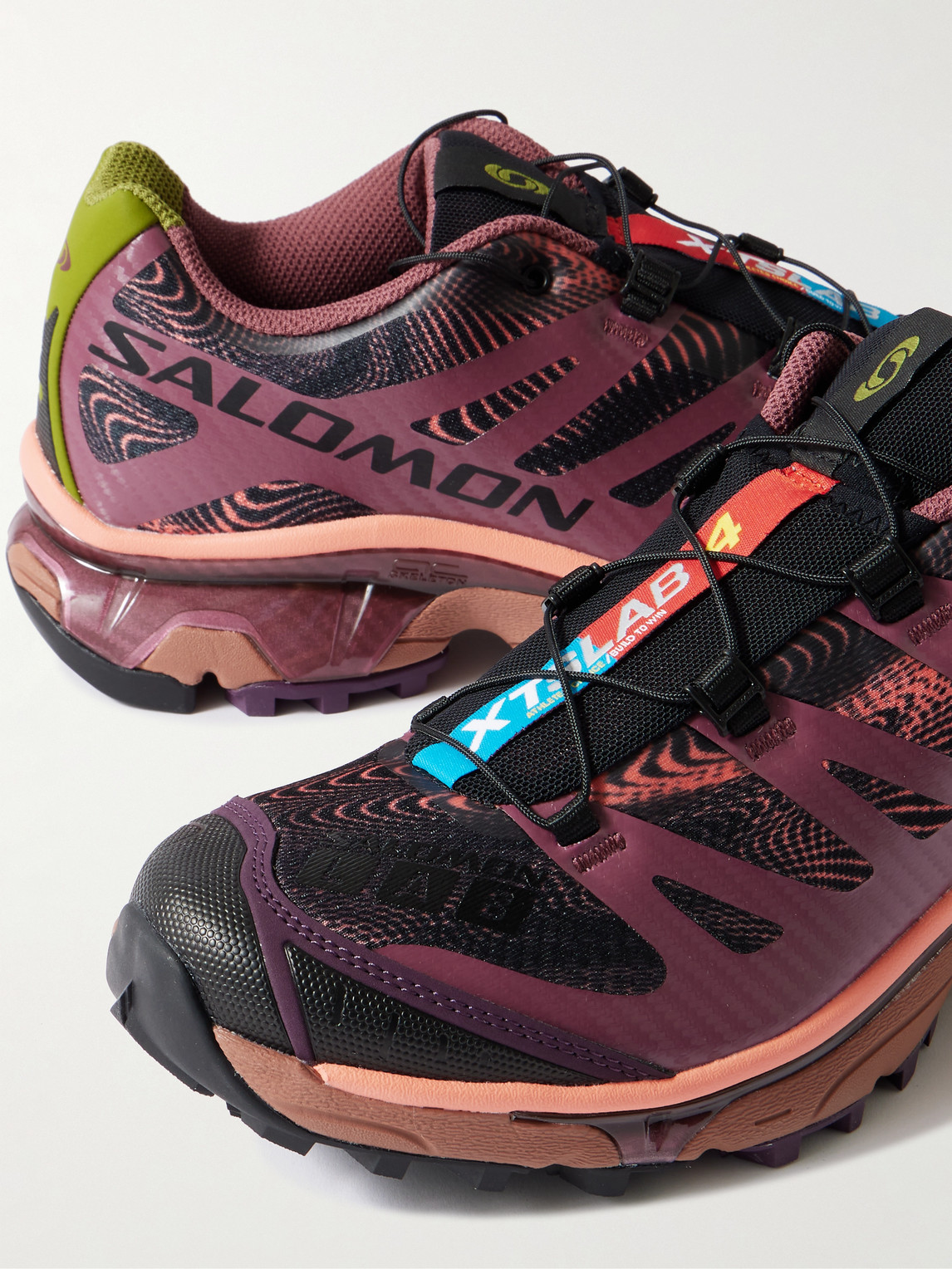 Salomon Xt-4 Og R.a.d Sneakers Nocturne / Tawny Port / Emberglow In Red