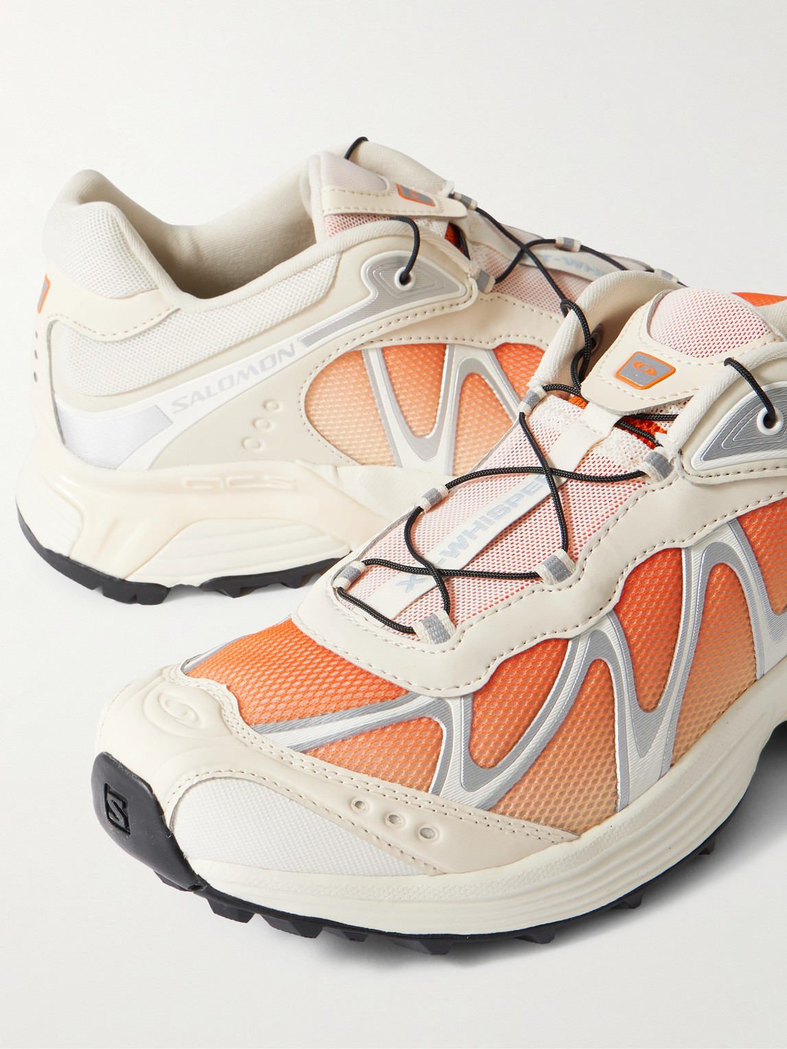 Salomon Whisperer Xt Mesh Panel Sneakers In Orange