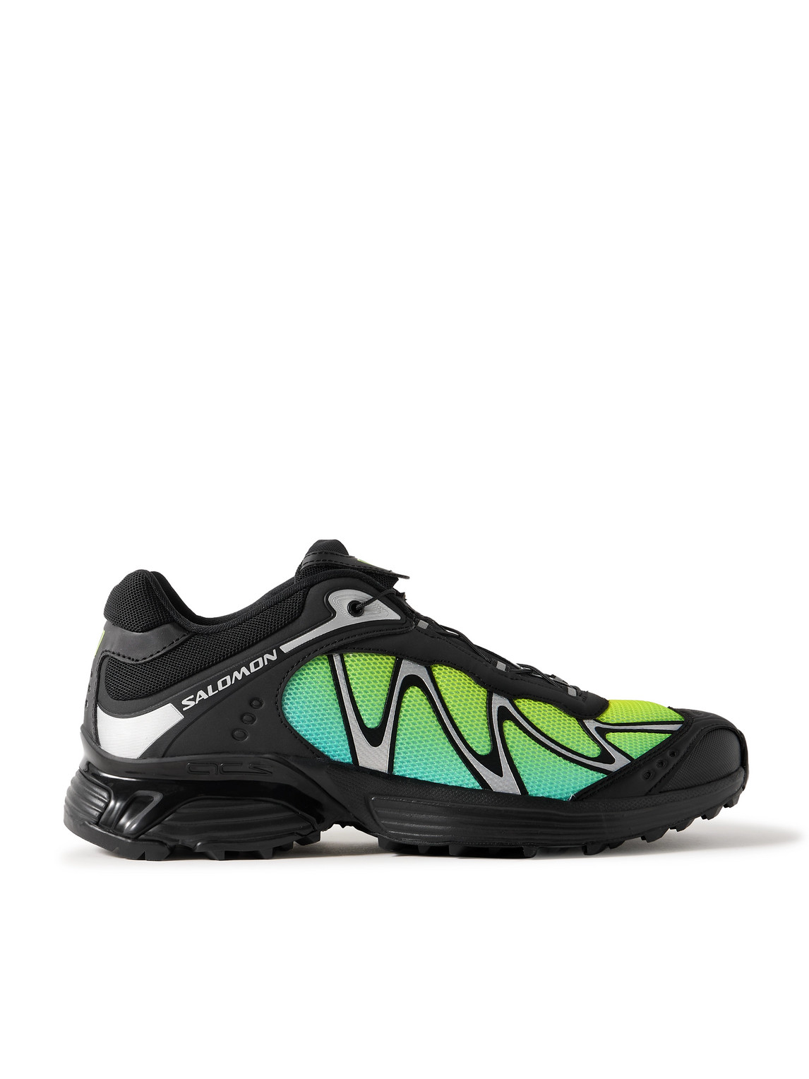 Salomon Xt-whisper Rubber-trimmed Mesh Sneakers In Black
