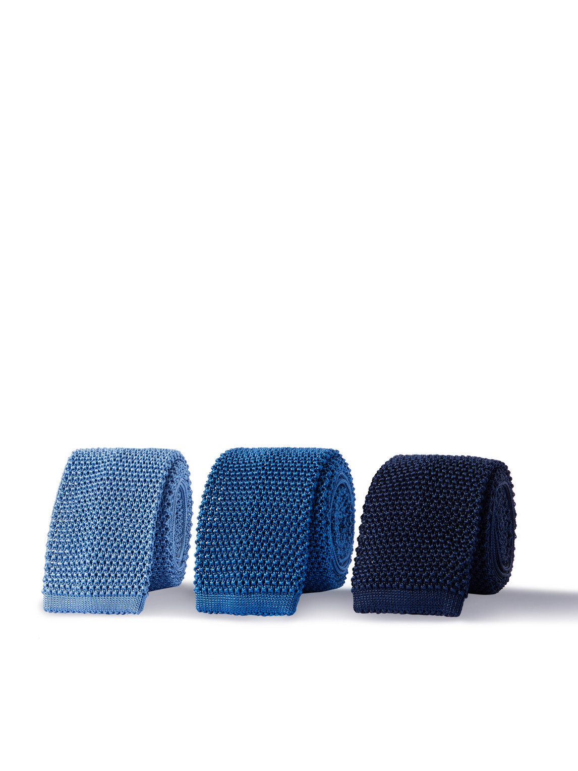 Three-Pack 6cm Knitted Silk Ties