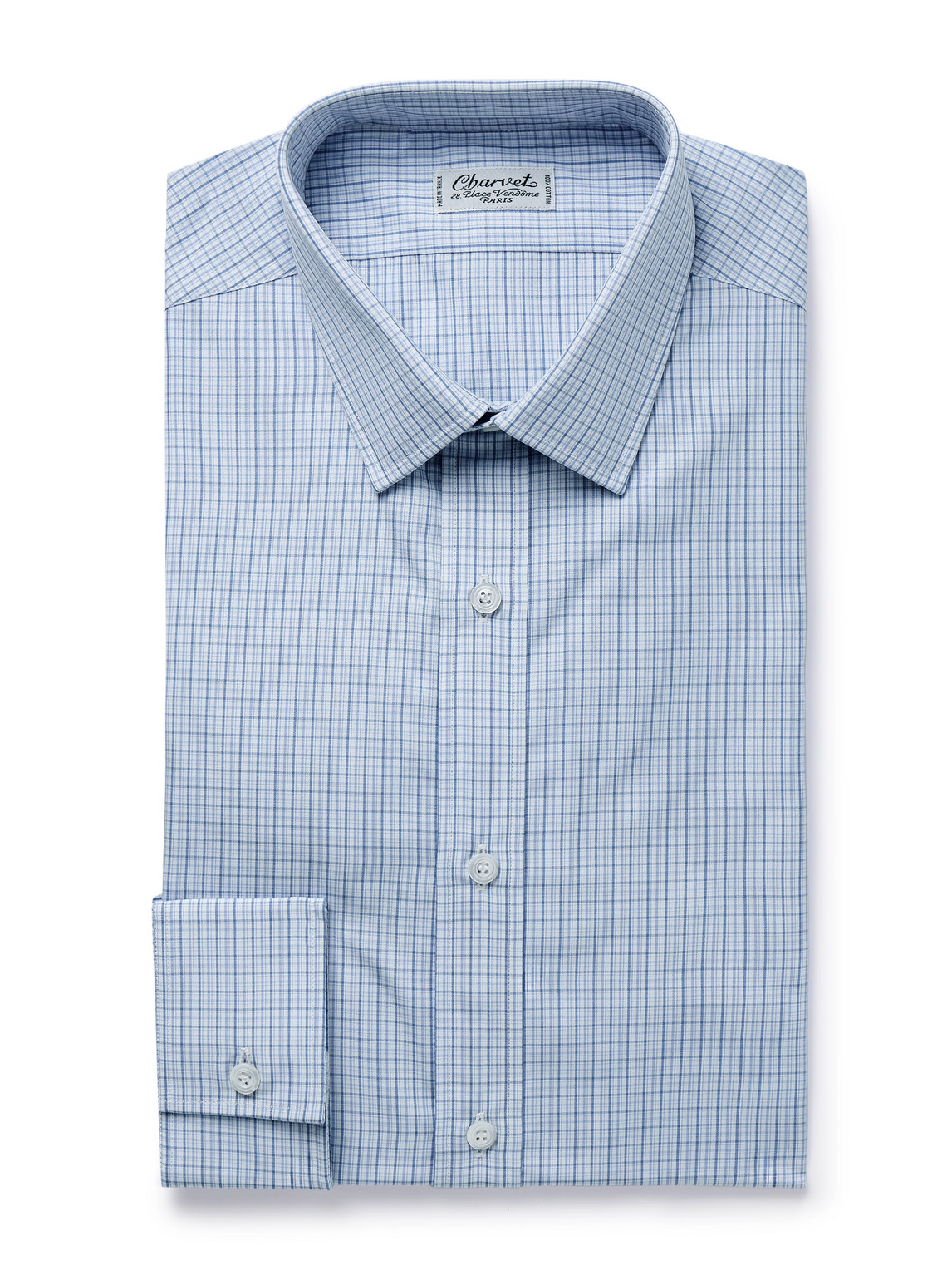 Checked Cotton-Poplin Shirt