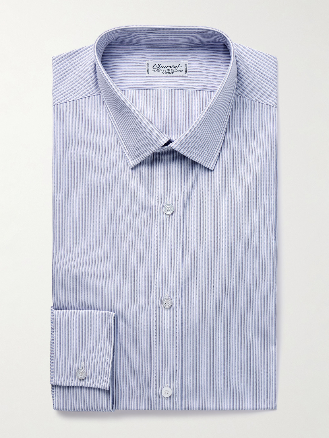 Charvet Striped Cotton-Poplin Shirt - Men