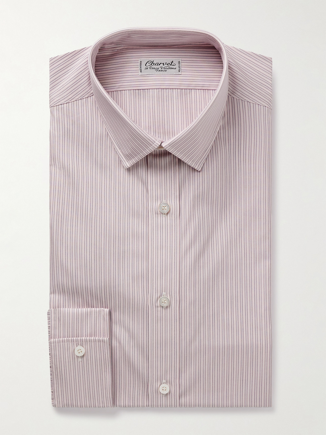 Charvet Striped Cotton-Poplin Shirt - Men