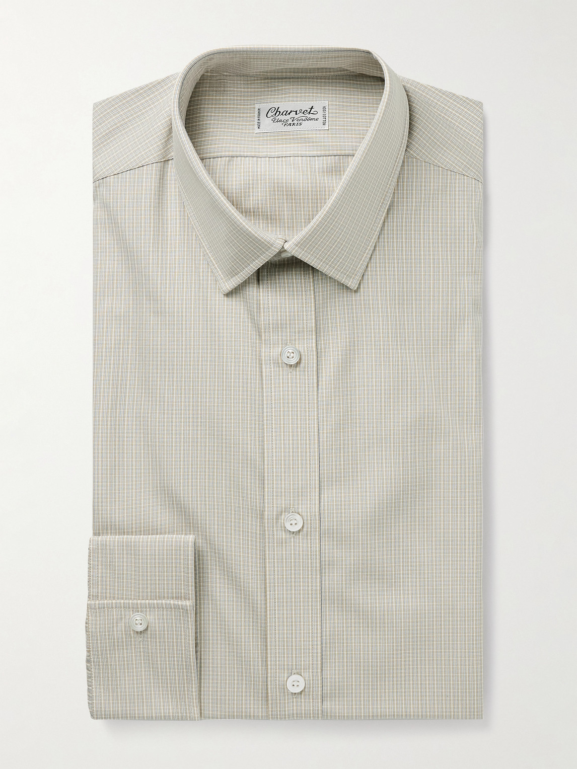 Charvet Checked Cotton-Poplin Shirt - Men