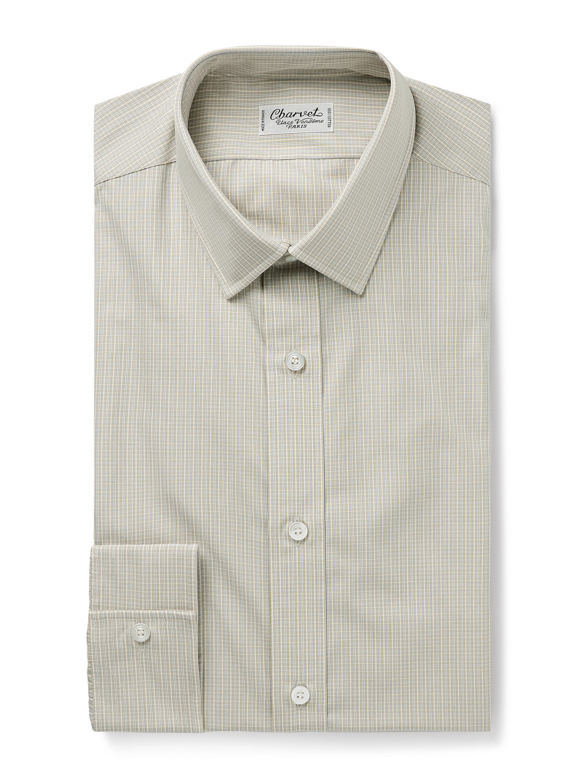 Checked Cotton-Poplin Shirt