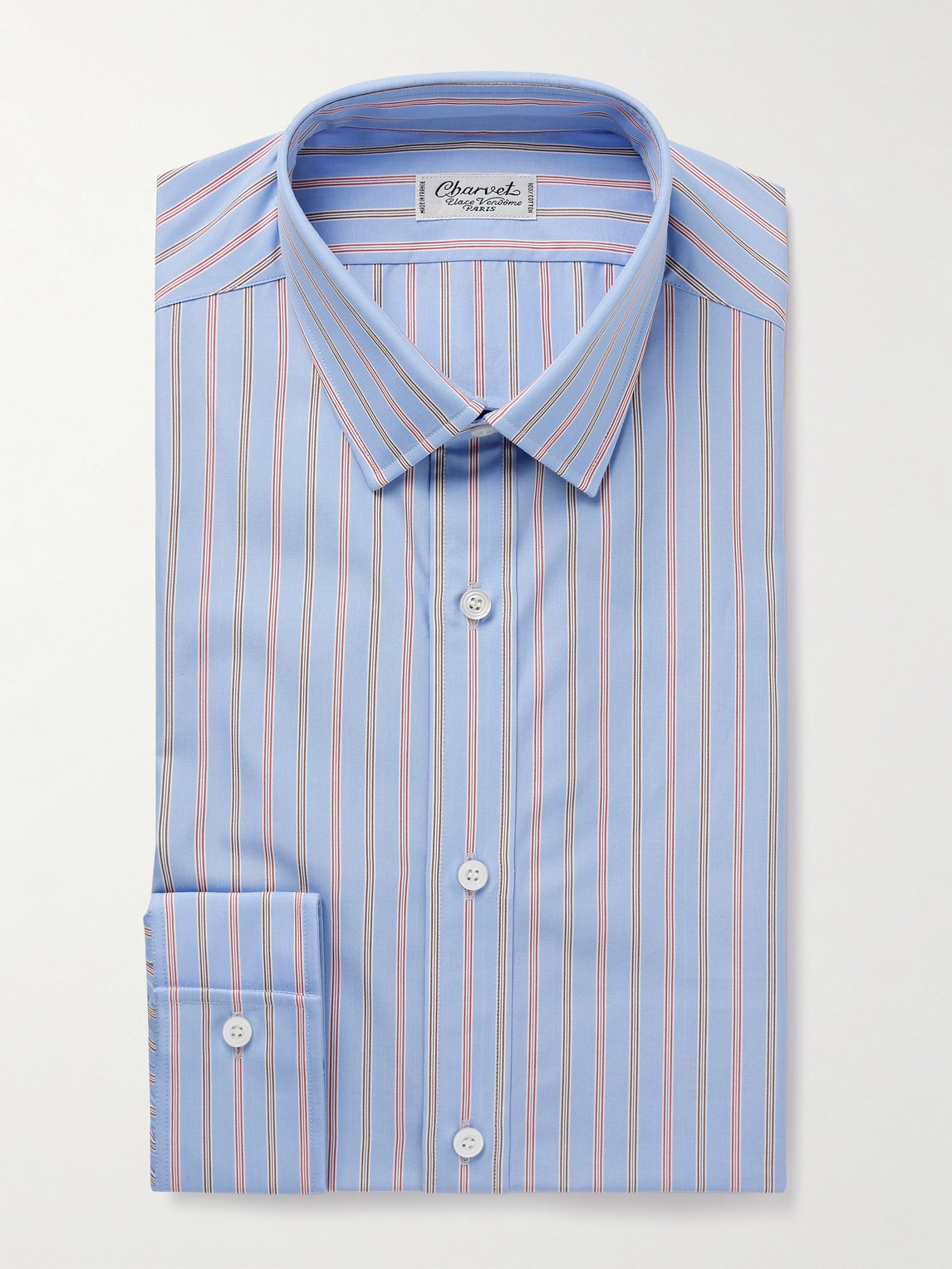 Charvet Striped Cotton-Poplin Shirt - Men