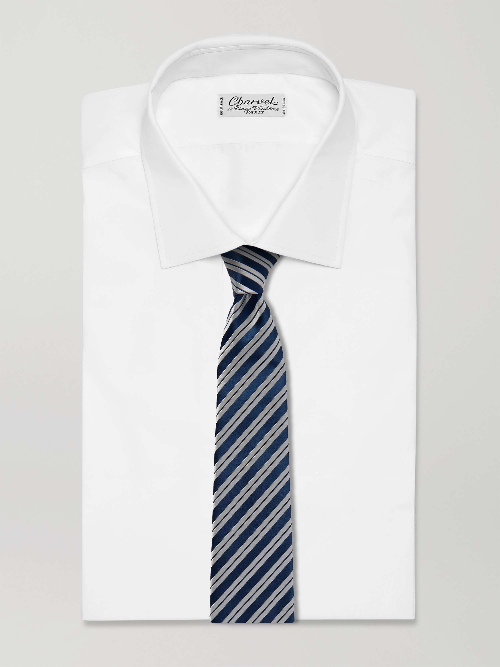 CHARVET Classic Striped Silk Tie