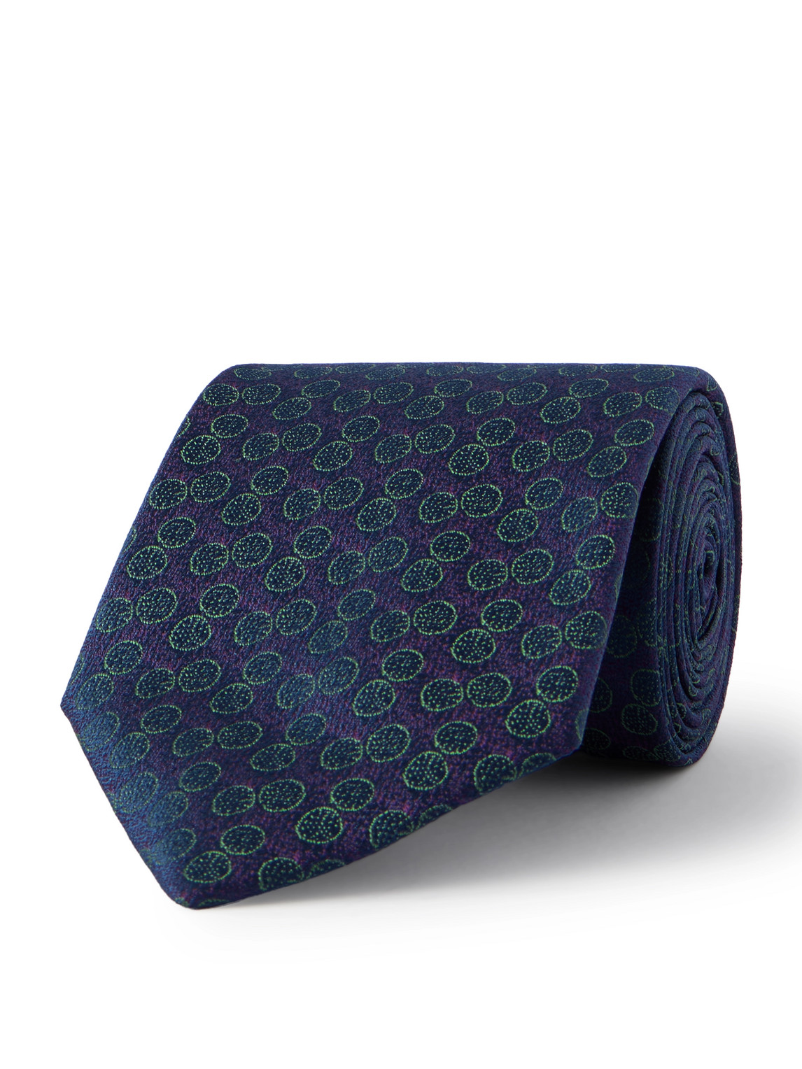Charvet 8cm Silk-jacquard Tie In Purple