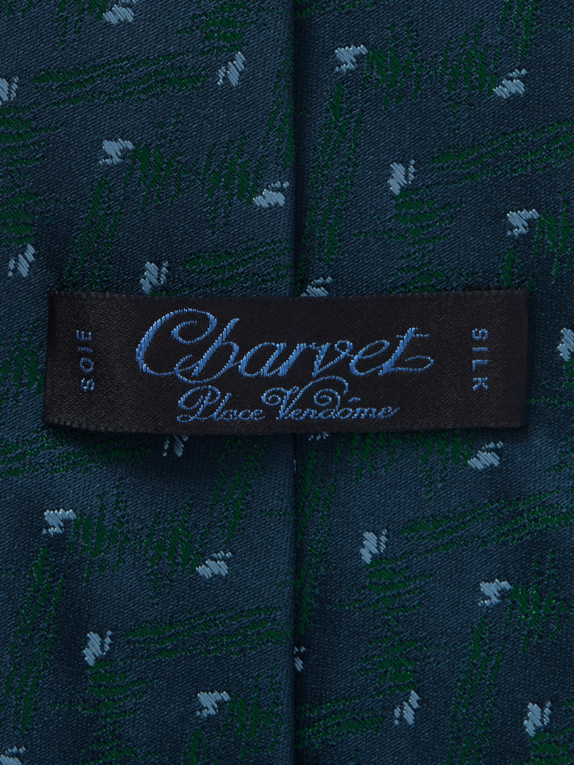 Charvet 8.5cm Embroidered Silk Tie In Green