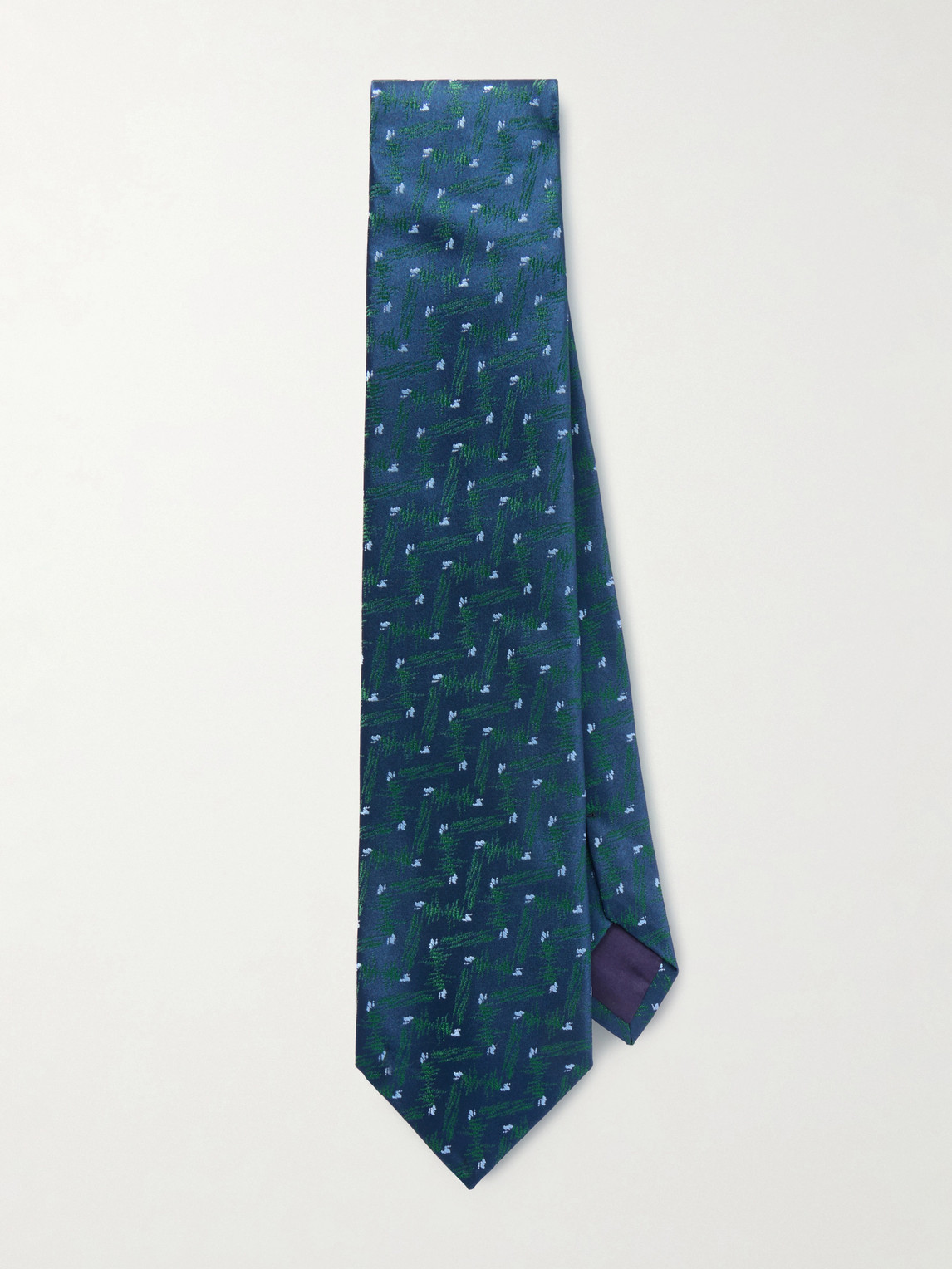 Charvet 8.5cm Embroidered Silk Tie - Men