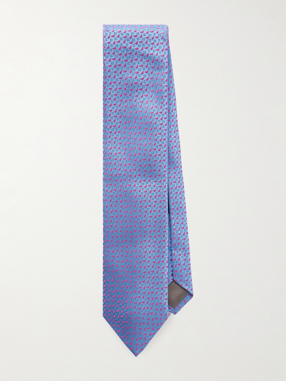 Charvet 8.5cm Embroidered Silk-Twill Tie - Men