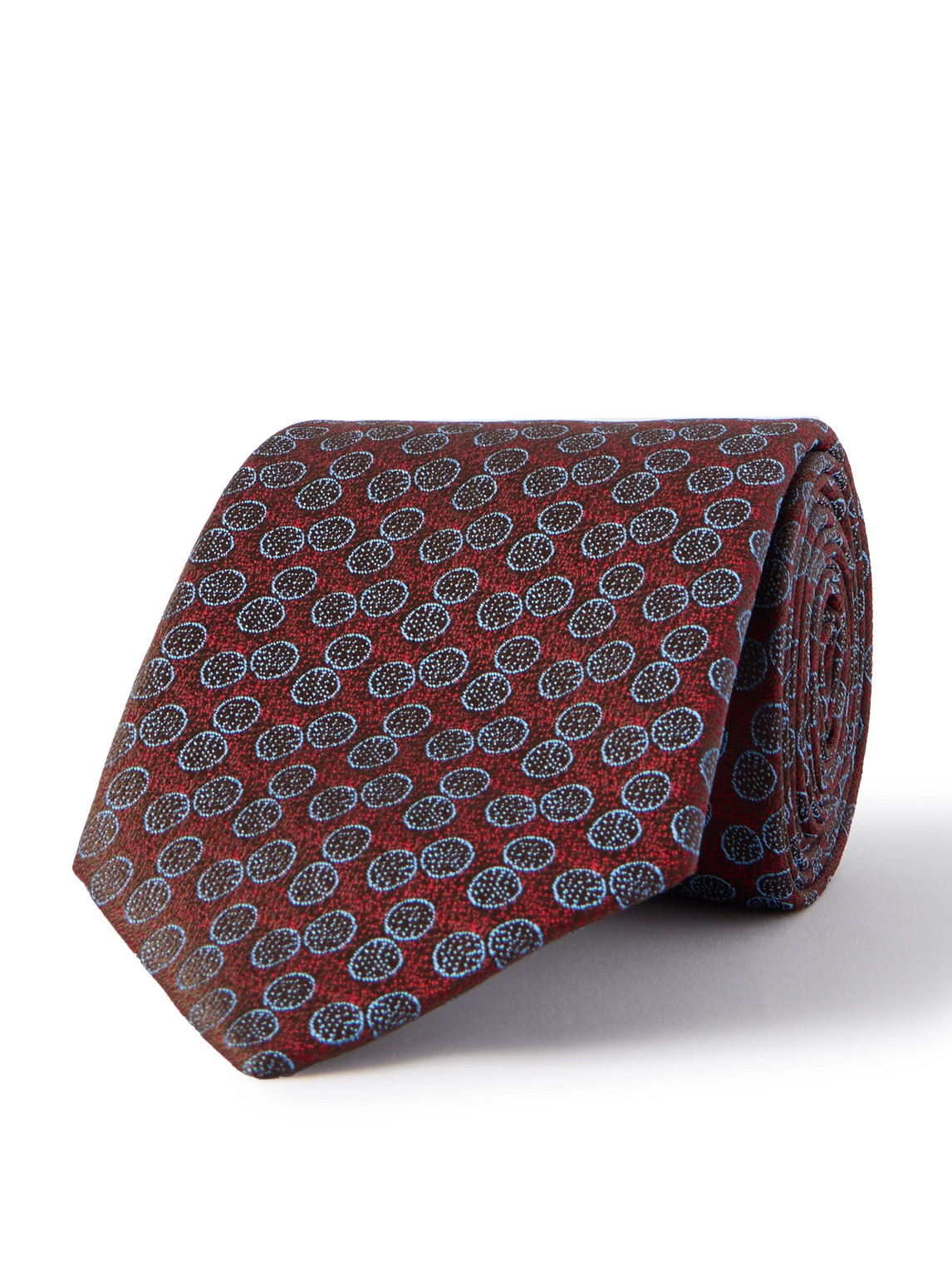 Charvet 8cm Silk-jacquard Tie In Red