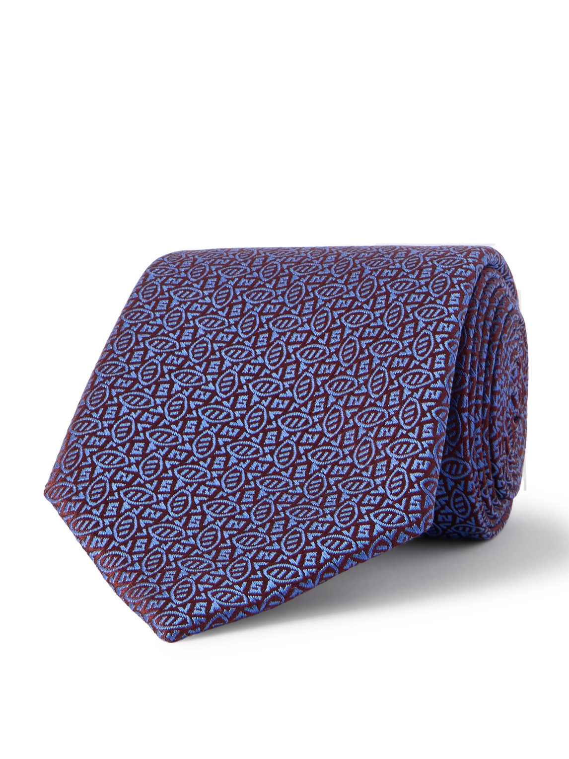 Charvet 8.5cm Silk-jacquard Tie In Blue
