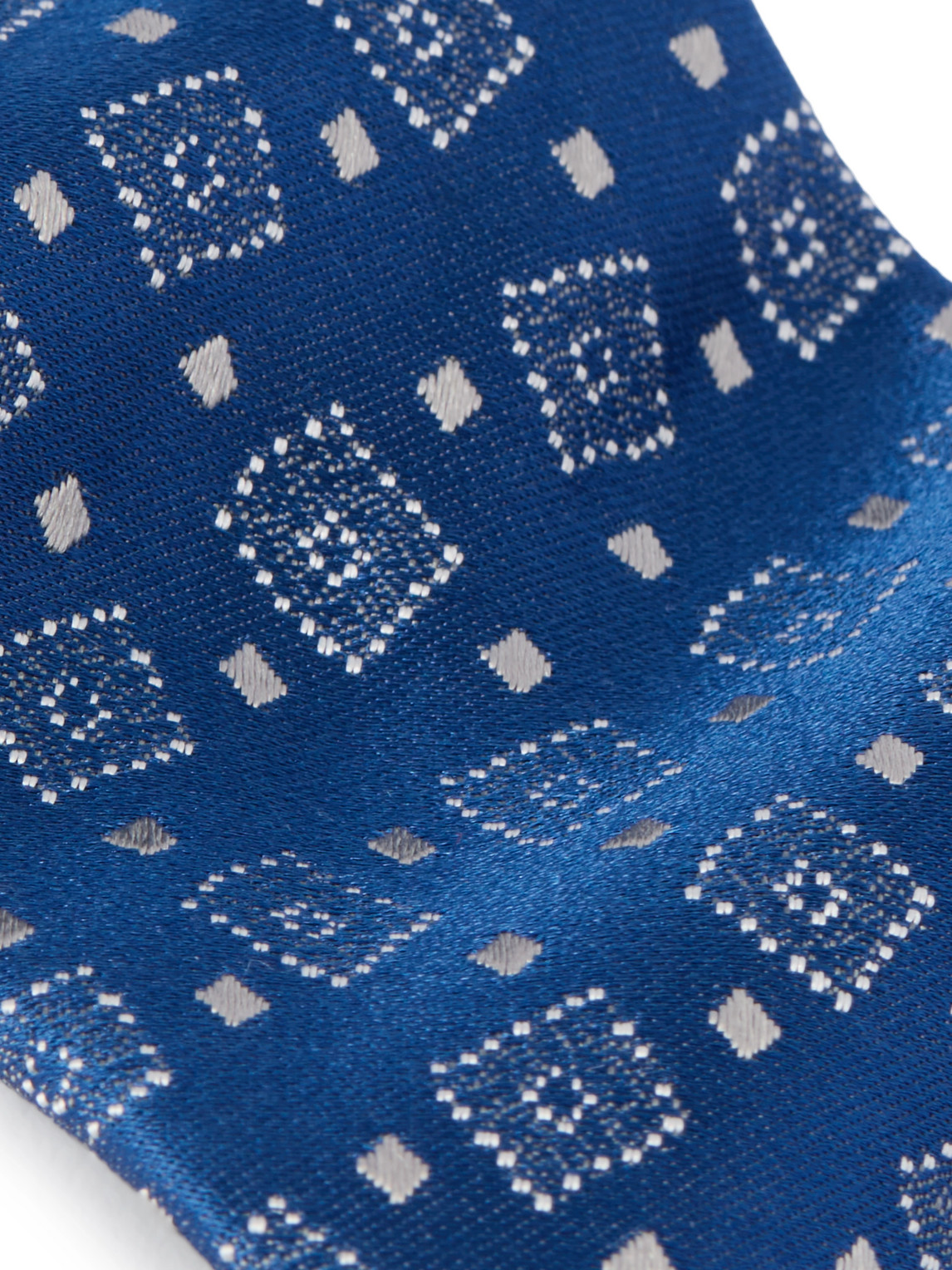 Charvet 8.5cm Silk-jacquard Tie In Blue