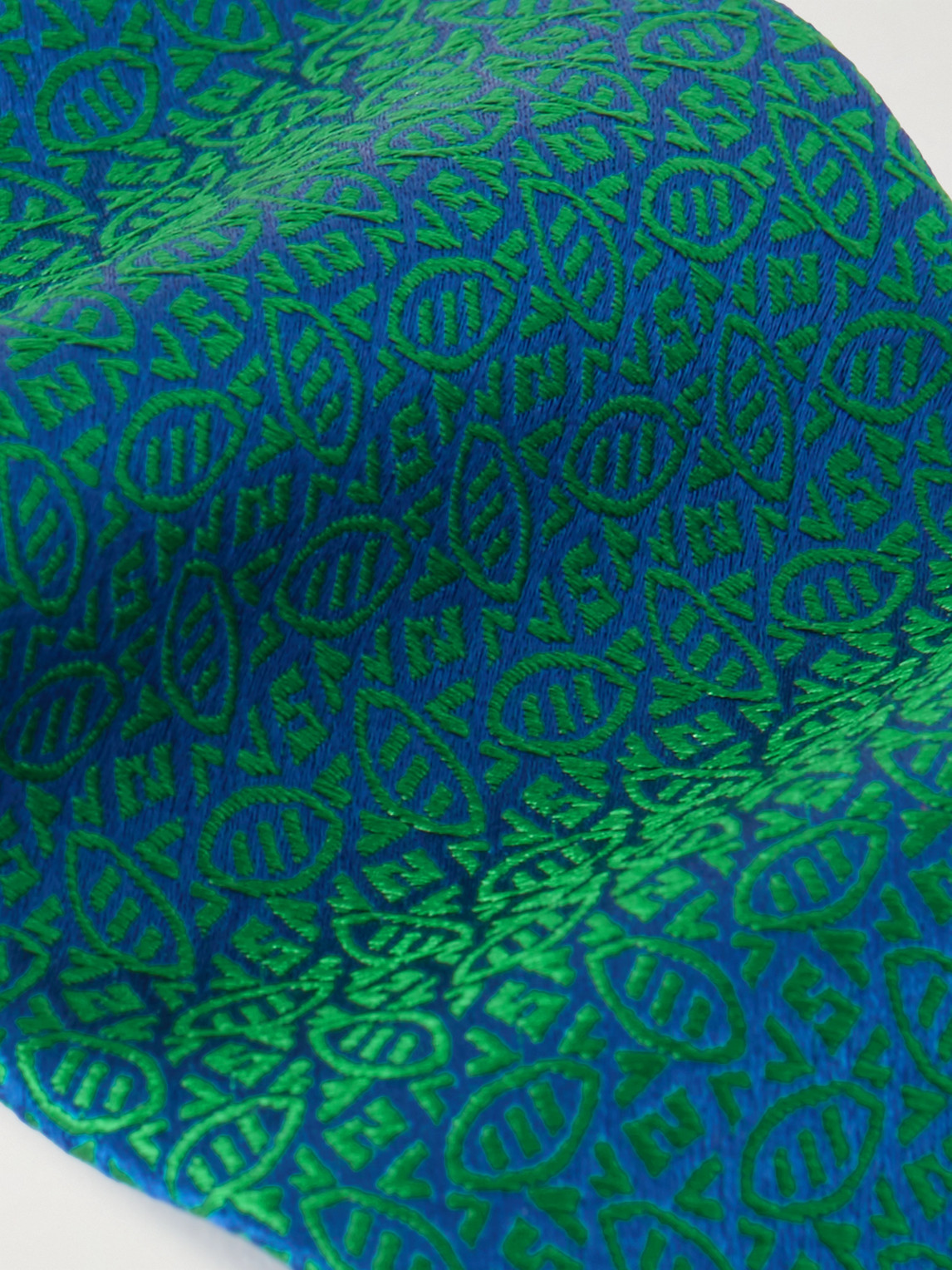 Charvet 8.5cm Silk-jacquard Tie In Green