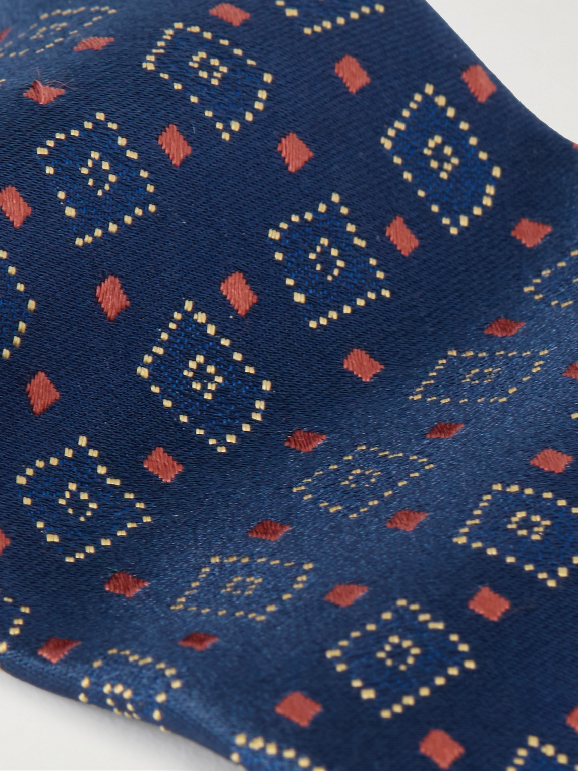 Charvet 8.5cm Silk-jacquard Tie In Blue