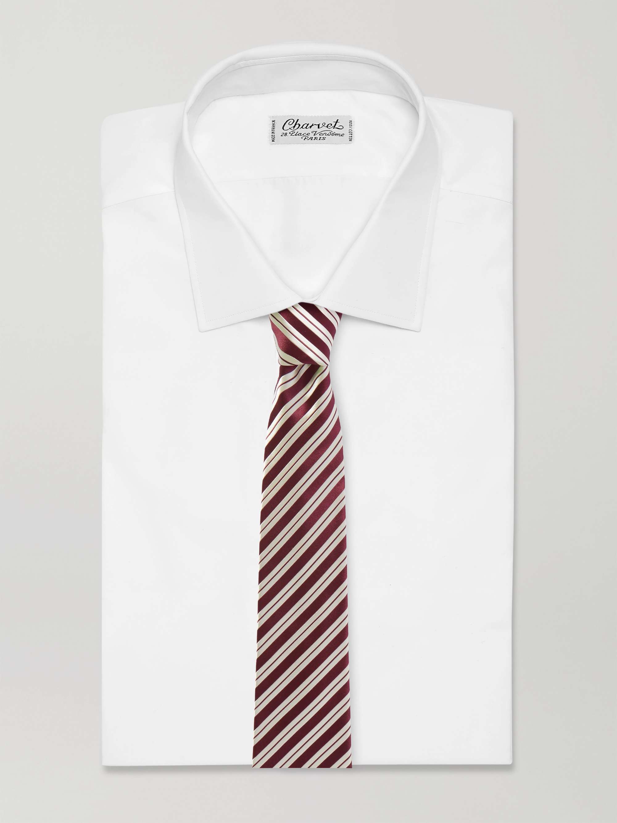 CHARVET Classic Striped Silk Tie