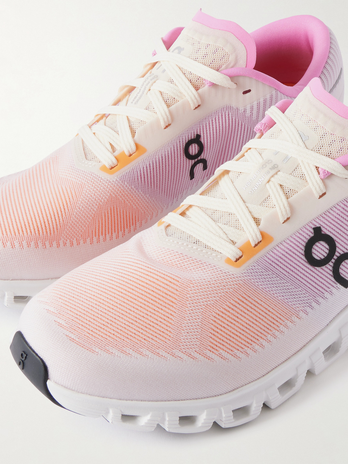 On Cloud 6 Push Rubber-trimmed Mesh Sneakers In Pink