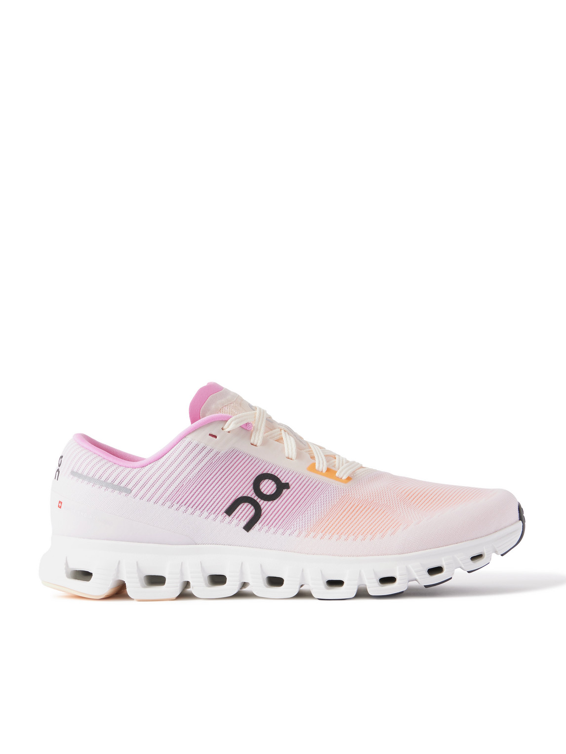 On Cloud 6 Push Rubber-trimmed Mesh Sneakers In Pink