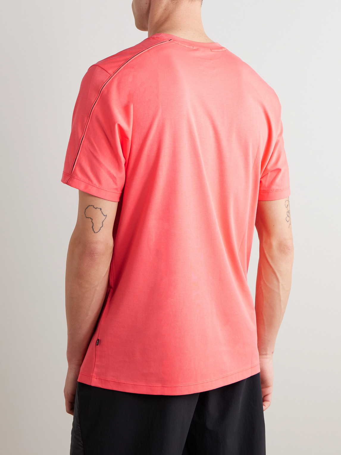 On Focus Logo-print Cott-blend Jersey T-shirt In Red