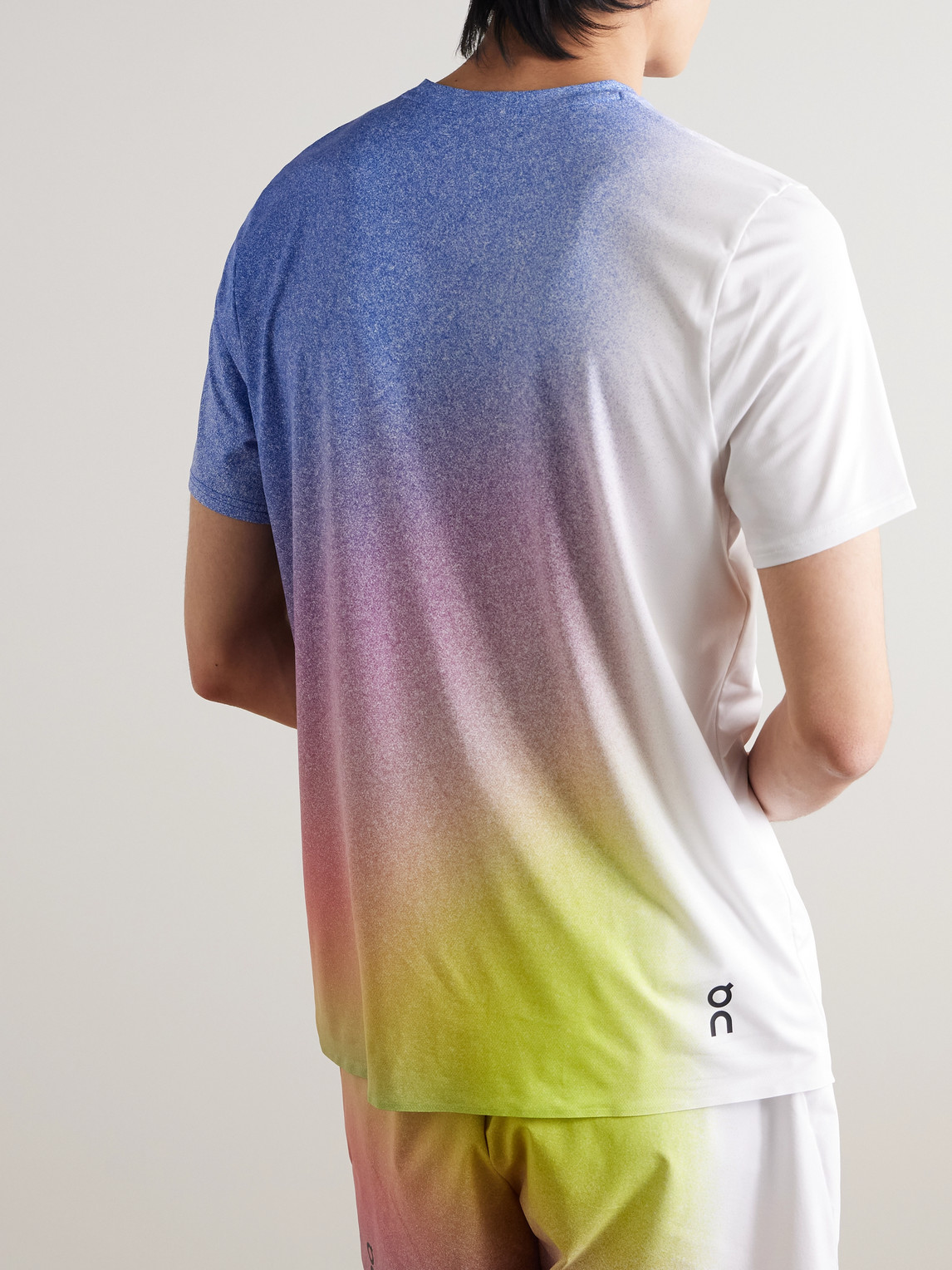 On Court Printed Stretch Recycled-jersey T-shirt In Multi