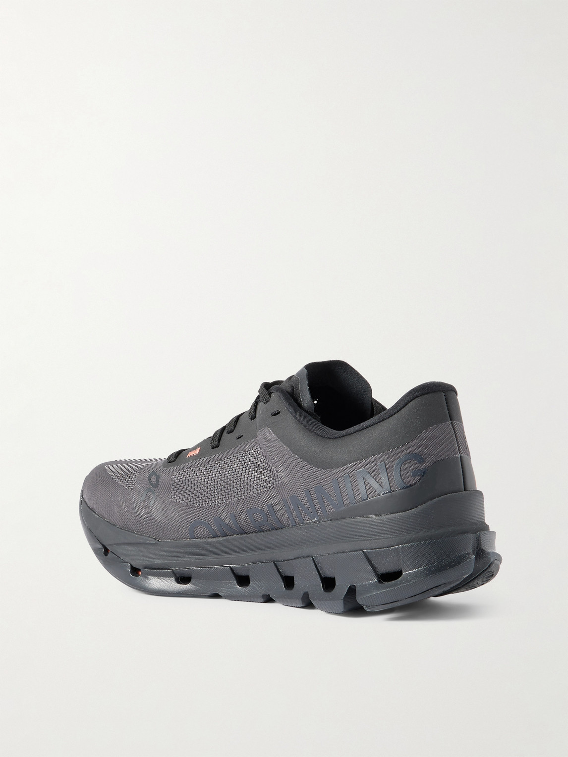 On Cloudflow 5 Rubber-trimmed Mesh Running Sneakers In Black
